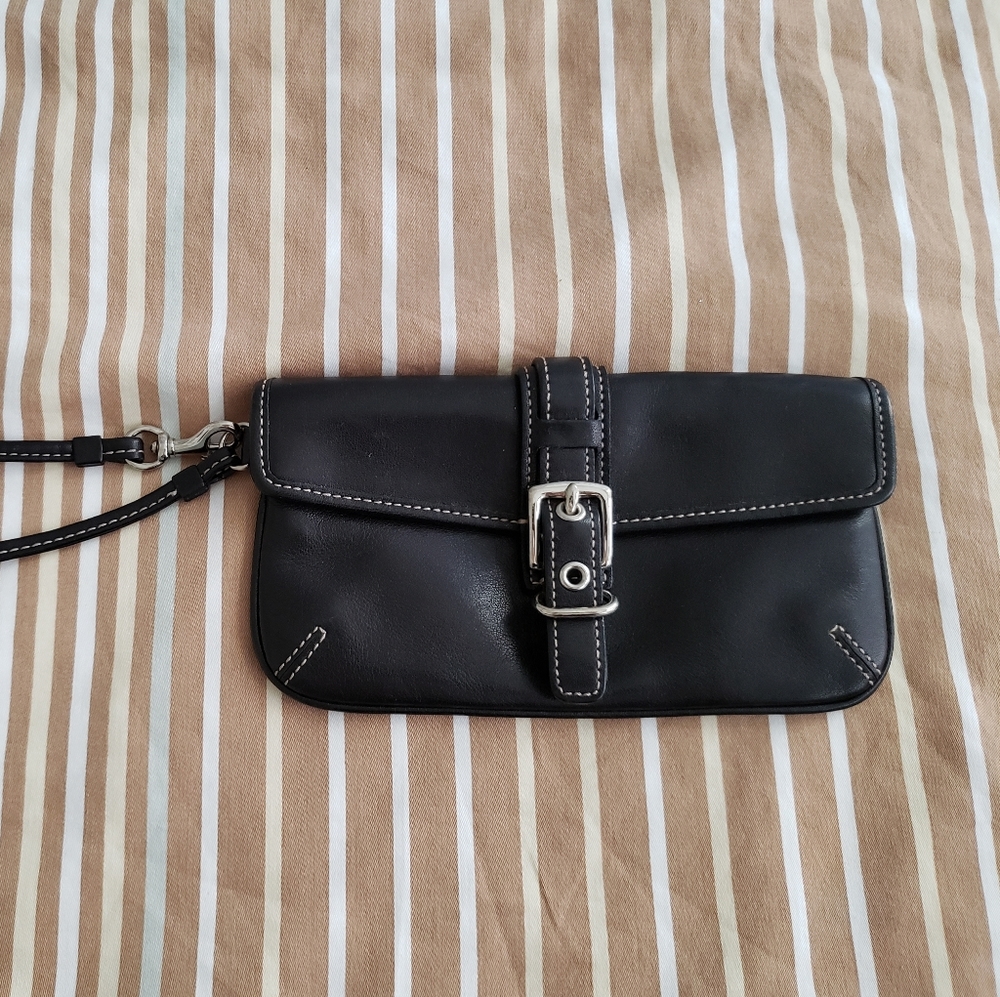 Coach Leather Wristlet